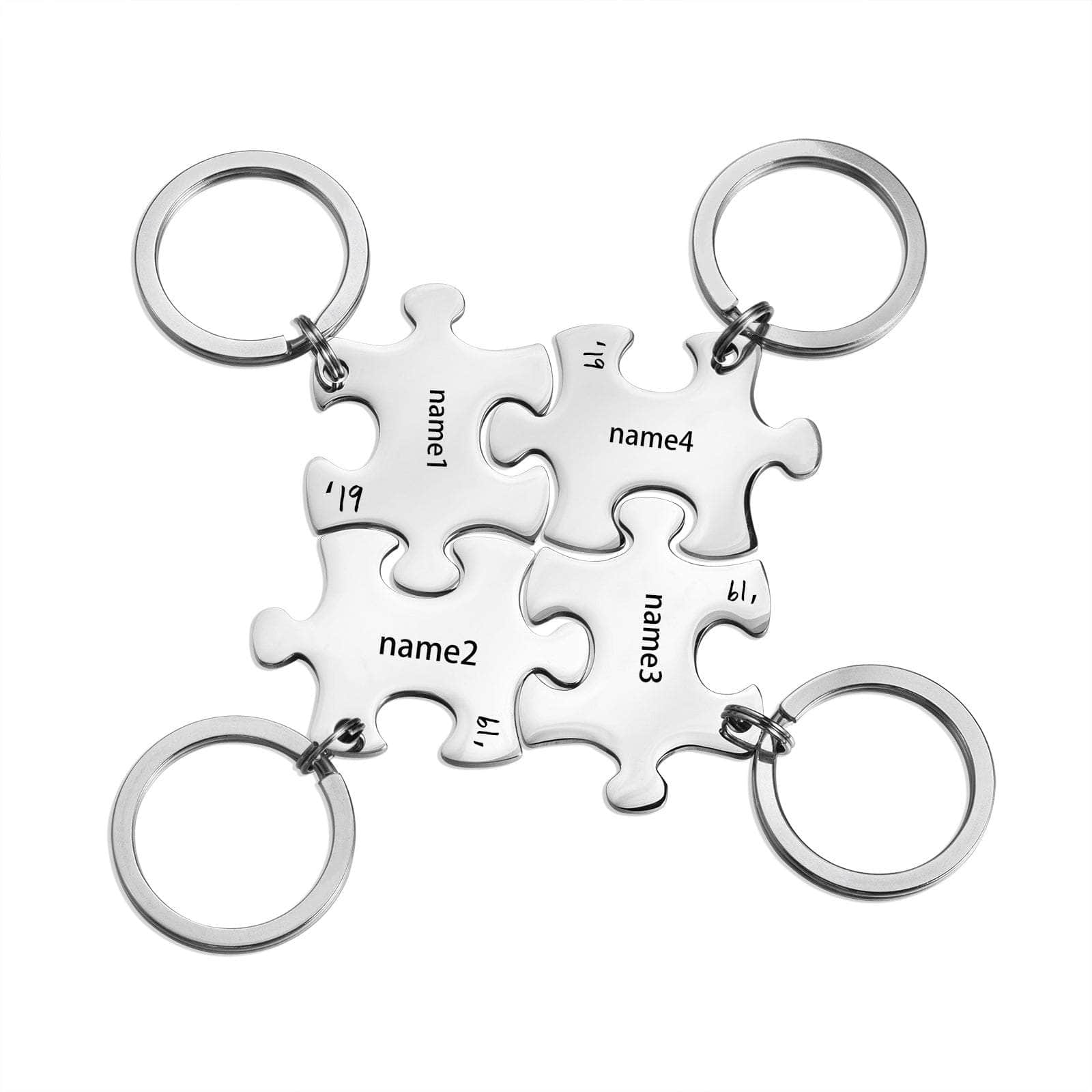 cmoffer Custom Name Puzzle Keychain