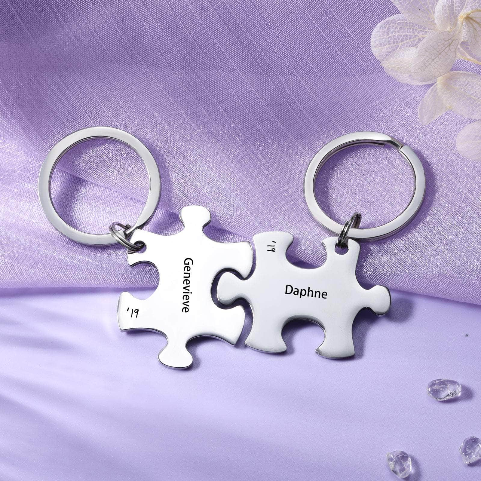 cmoffer Custom Name Puzzle Keychain