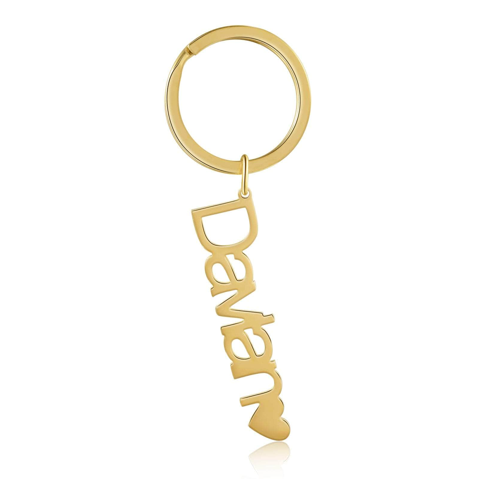 cmoffer Custom Stainless Steel Name Keychain