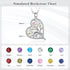 cmoffer Fashion Necklace 2 925 Sterling Silver Heart Necklace with Birthstone