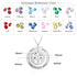 cmoffer Fashion Necklace 4 Custom Name And Birthstone Number Tree Of Life Necklace