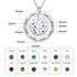 cmoffer Fashion Necklace 8 Custom Name And Birthstone Number Tree Of Life Necklace