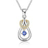 cmoffer Fashion Necklace 925 Sterling Silver 925 Sterling Silver One Birthstone Heart Necklace