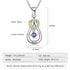 cmoffer Fashion Necklace 925 Sterling Silver 925 Sterling Silver One Birthstone Heart Necklace