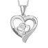 cmoffer Fashion Necklace 925 Sterling Silver Custom Heart Necklace