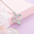 cmoffer Fashion Necklace 925 Sterling Silver Custom Heart Necklace