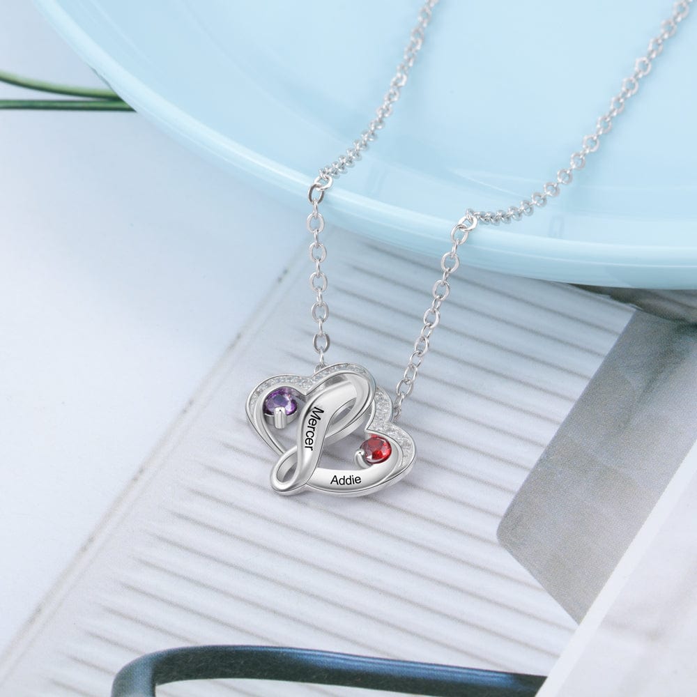 cmoffer Fashion Necklace 925 Sterling Silver Heart Necklace