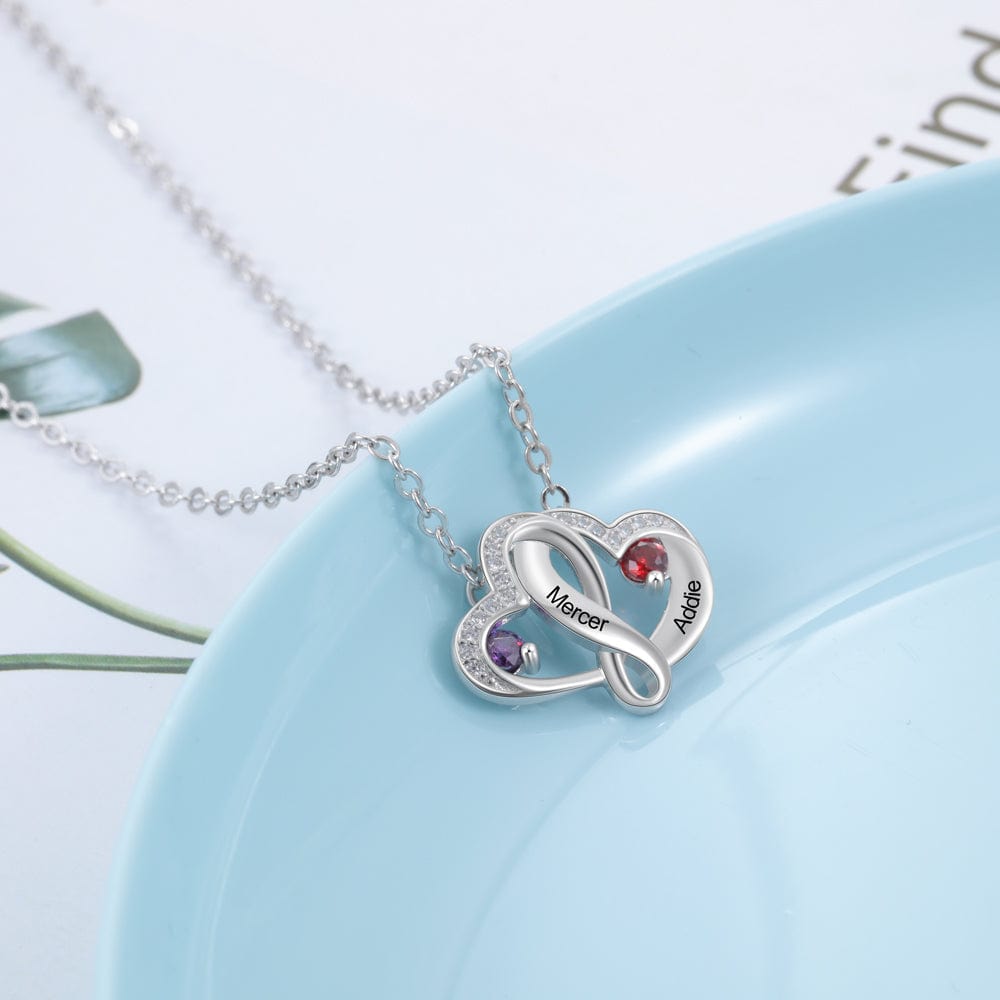 cmoffer Fashion Necklace 925 Sterling Silver Heart Necklace