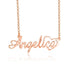 cmoffer Fashion Necklace 925 Sterling Silver / Rose Gold Plated Standard Name Necklace