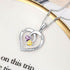 cmoffer Fashion Necklace 925 Sterling Silver Two Birthstone Necklace