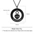 cmoffer Fashion Necklace Black Personalized Stainless Steel Necklace