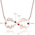 cmoffer Fashion Necklace Copper / Rose Gold Plated Wholesale 8 Character Birthstone Name Necklace