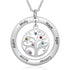 cmoffer Fashion Necklace Custom Name And Birthstone Number Tree Of Life Necklace