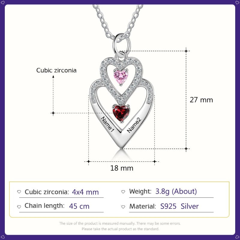 cmoffer Fashion Necklace Dropshipping S925 Silver Heart Shape Necklace