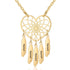 cmoffer Fashion Necklace Gold Plated / 5 Custom Stainless Steel Heart Dreamcatcher Necklace