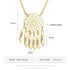 cmoffer Fashion Necklace Gold Plated / 6 Personalized Stainless Steel Necklace