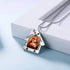 cmoffer Fashion Necklace Personalized Stainless Steel Christmas House Photo Necklace