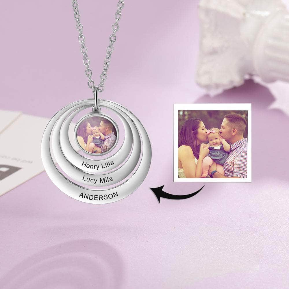 cmoffer Fashion Necklace Personalized Stainless Steel Photo Necklace