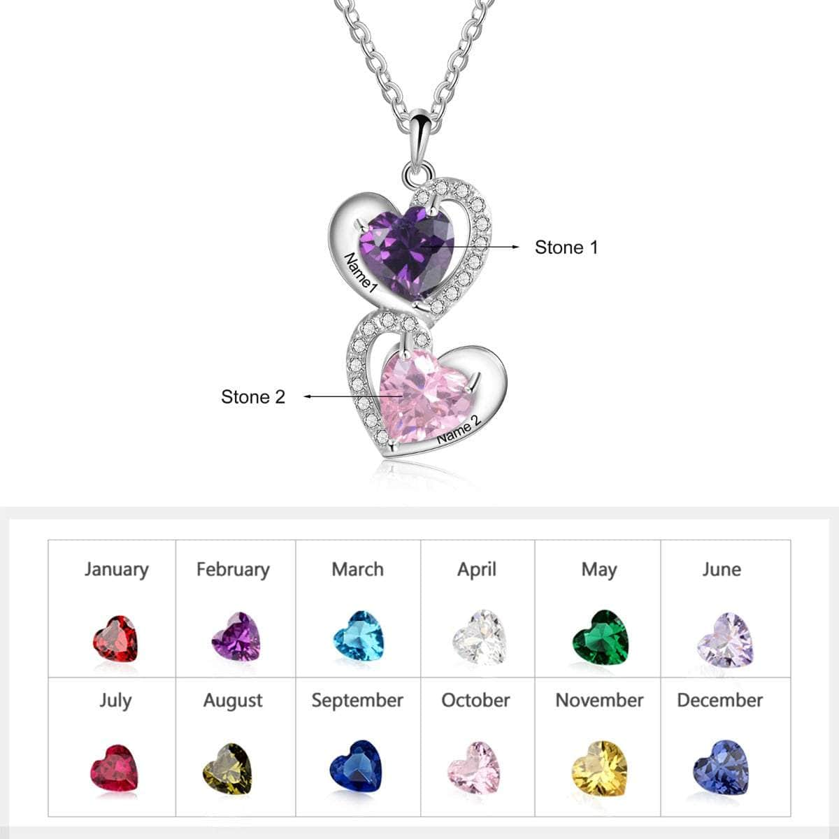 cmoffer Fashion Necklace S925 Silver Heart Shape CZ Necklace