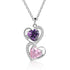 cmoffer Fashion Necklace S925 Silver Heart Shape CZ Necklace