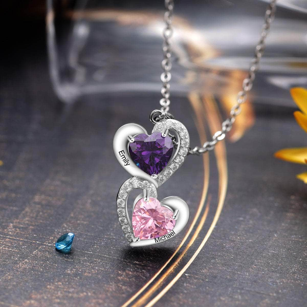 cmoffer Fashion Necklace S925 Silver Heart Shape CZ Necklace