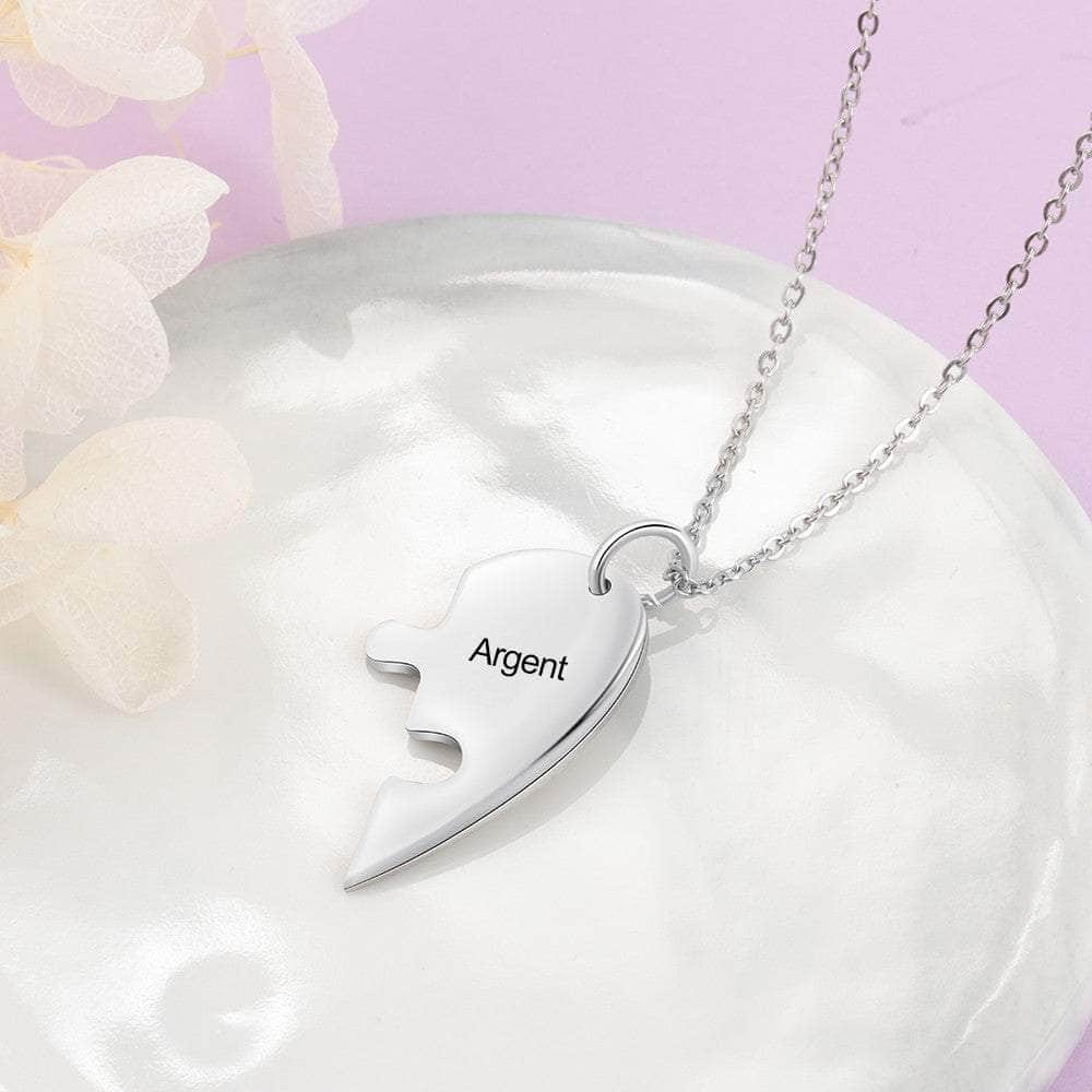 cmoffer Fashion Necklace Stainless Steel Engraving Stainless Steel Necklace