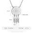 cmoffer Fashion Necklace White Gold Plated / 3 Personalized Stainless Steel Necklace