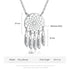 cmoffer Fashion Necklace White Gold Plated / 5 Dream Catcher Stainless Steel Necklace