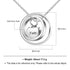 cmoffer Fashion Necklace White Gold Plated Personalized Stainless Steel Necklace