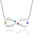 cmoffer Fashion Necklace Wholesale 8 Character Birthstone Name Necklace