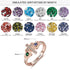 cmoffer Fashion Ring 10 / Rose Gold Plated 925 Sterling Silver Birthstones Cross Rings