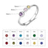 cmoffer Fashion Ring 6 / 3 Custom 925 Sterling Silver Birthstones Rings