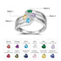 cmoffer Fashion Ring 6 925 Silver Birthstone Name Ring