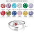 cmoffer Fashion Ring 6 S925 Heart Shape Birthstone Rings