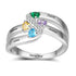 cmoffer Fashion Ring 925 Silver Birthstone Name Ring