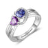 cmoffer Fashion Ring 925 Silver Birthstone Ring