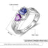 cmoffer Fashion Ring 925 Silver Birthstone Ring