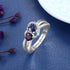 cmoffer Fashion Ring 925 Silver Birthstone Ring