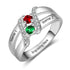 cmoffer Fashion Ring 925 Silver Birthstones Name Rings