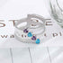 cmoffer Fashion Ring 925 Sterling Silver Birthstone Ring