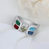 cmoffer Fashion Ring 925 Sterling Silver Birthstone Rings