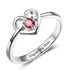 cmoffer Fashion Ring 925 Sterling Silver Personalized Birthstone Ring