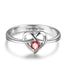 cmoffer Fashion Ring 925 Sterling Silver Personalized Birthstone Ring