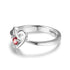 cmoffer Fashion Ring 925 Sterling Silver Personalized Birthstone Ring