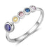 cmoffer Fashion Ring Custom 925 Sterling Silver Birthstones Rings