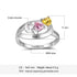 cmoffer Fashion Ring Engraved Names 925 Sterling Silver CZ Ring