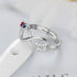 cmoffer Fashion Ring Engraved Personalized Silver Ring