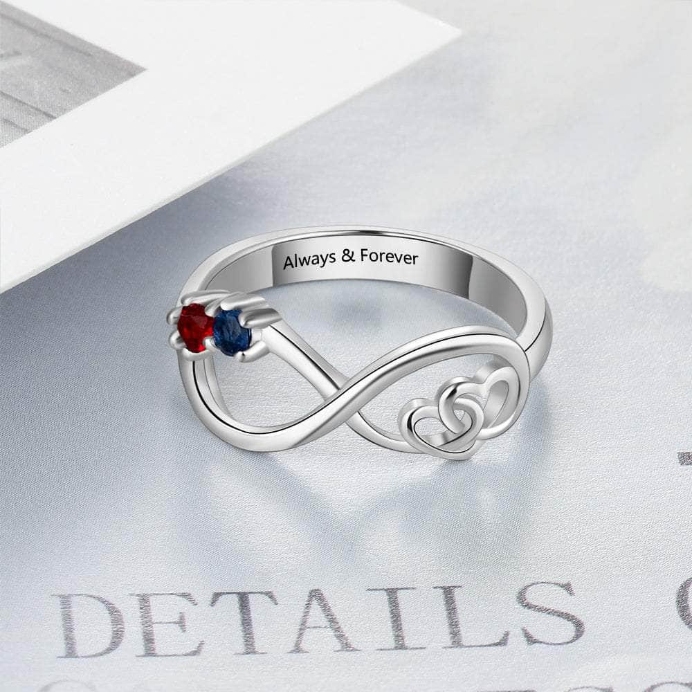 cmoffer Fashion Ring Engraved Personalized Silver Ring