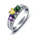 cmoffer Fashion Ring S925 Birthstone Name Rings