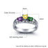 cmoffer Fashion Ring S925 Birthstone Name Rings